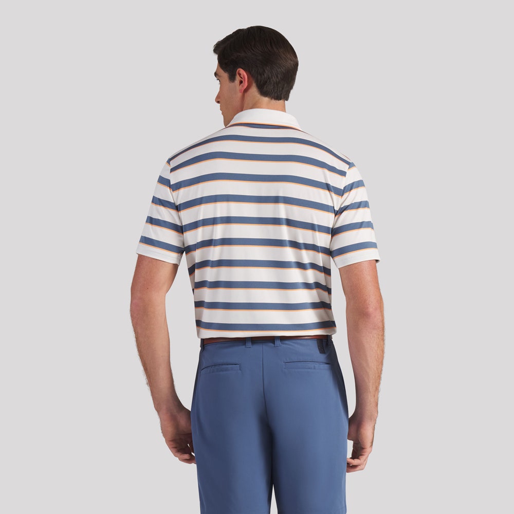 PUMA Golf Shirt - Cloudspun Stripe Polo - Dark Indigo SS26
