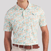 PUMA Golf Shirt - Mattr Deco Polo - Warm White SS26