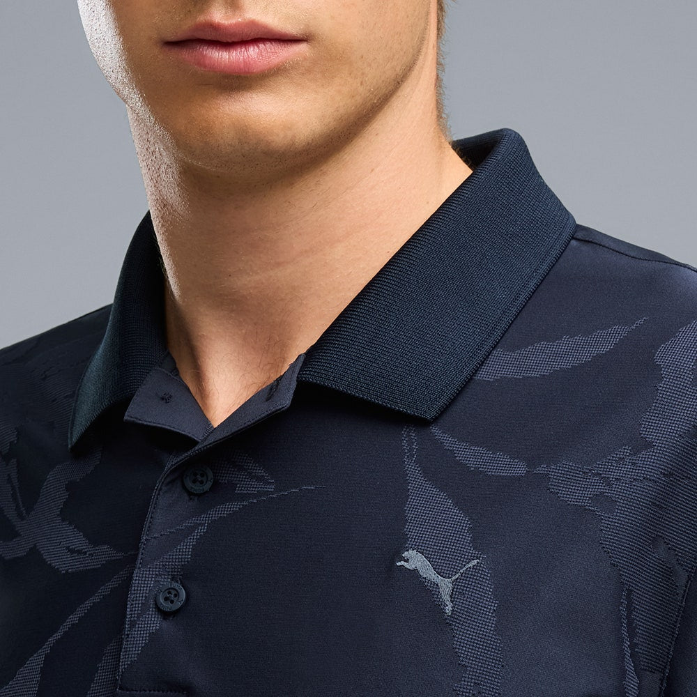 PUMA Golf Shirt - MATTR Prima Bloom Polo - Deep Navy AW26