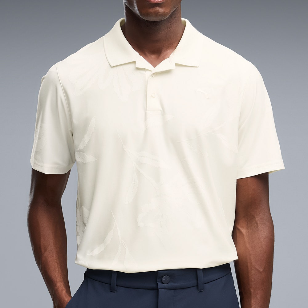 PUMA Golf Shirt - MATTR Prima Bloom Polo - Warm White AW26