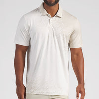 PUMA Golf Shirt - RC Mattr Printed Polo - Desert Dust SS26