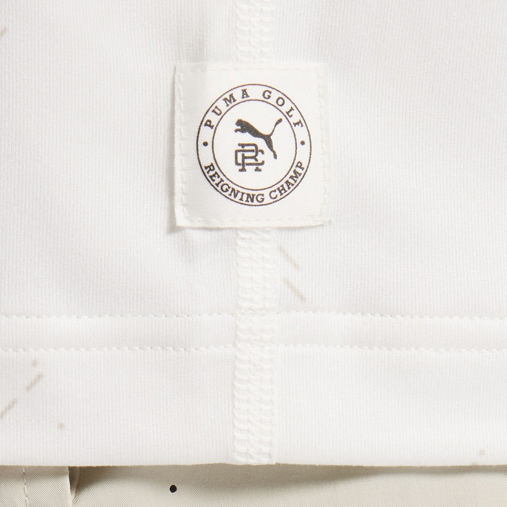 PUMA Golf Shirt - RC Mattr Printed Polo - Desert Dust SS26