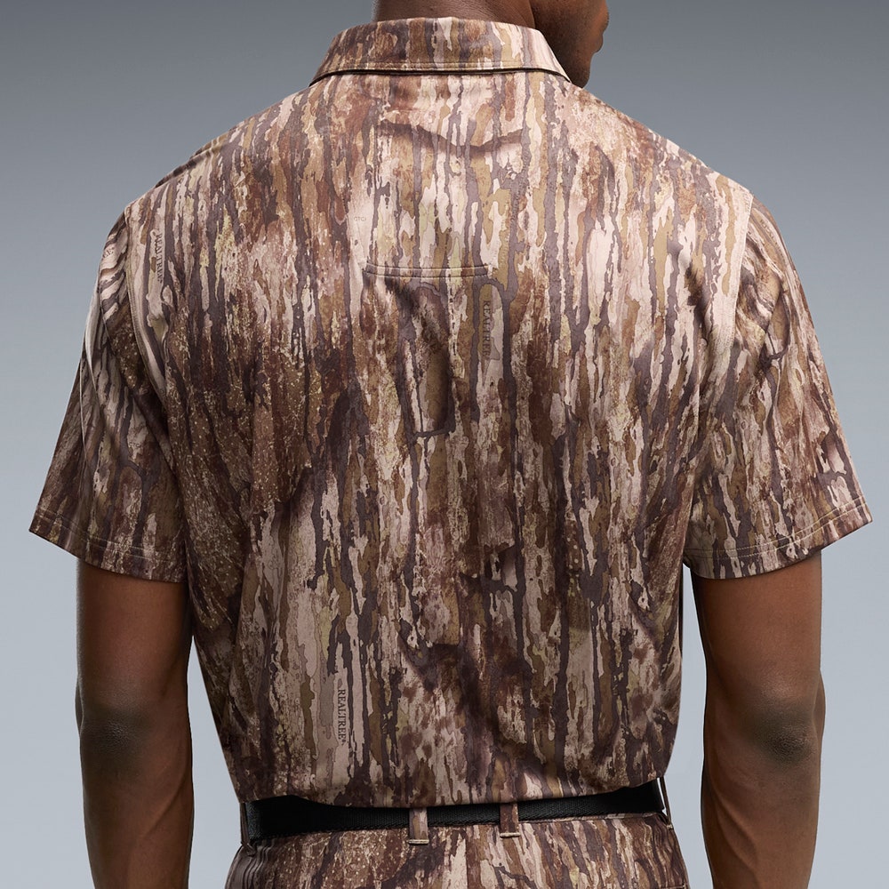 PUMA Golf Shirt - REALTREE Camo Polo - Dusty Olive AW26