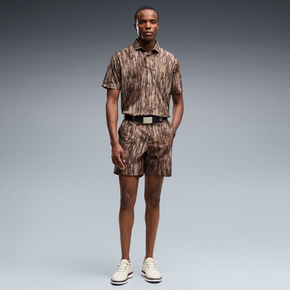 PUMA Golf Shirt - REALTREE Camo Polo - Dusty Olive AW26