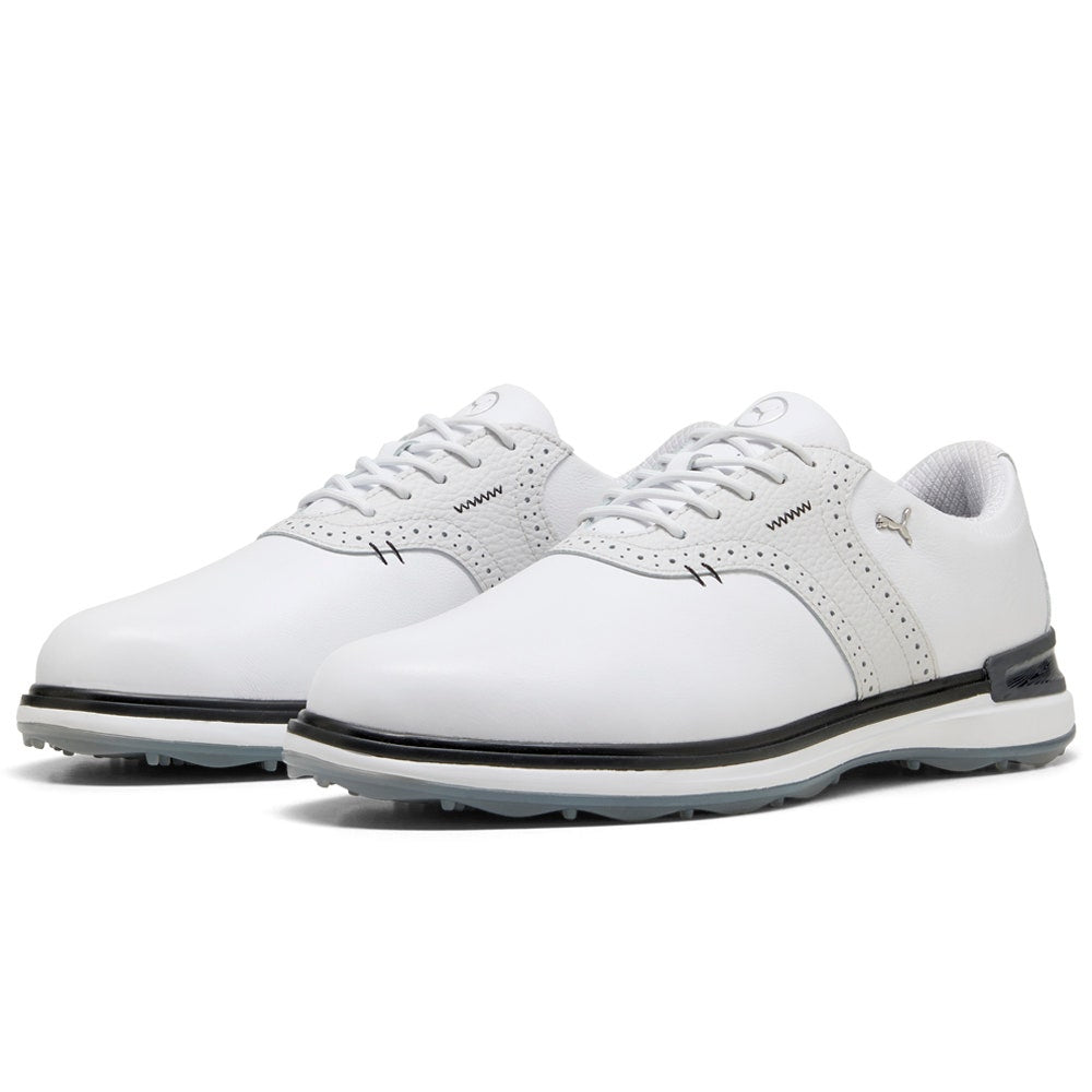 PUMA Golf Shoes - Avant Saddle - White - Ash Grey SS25