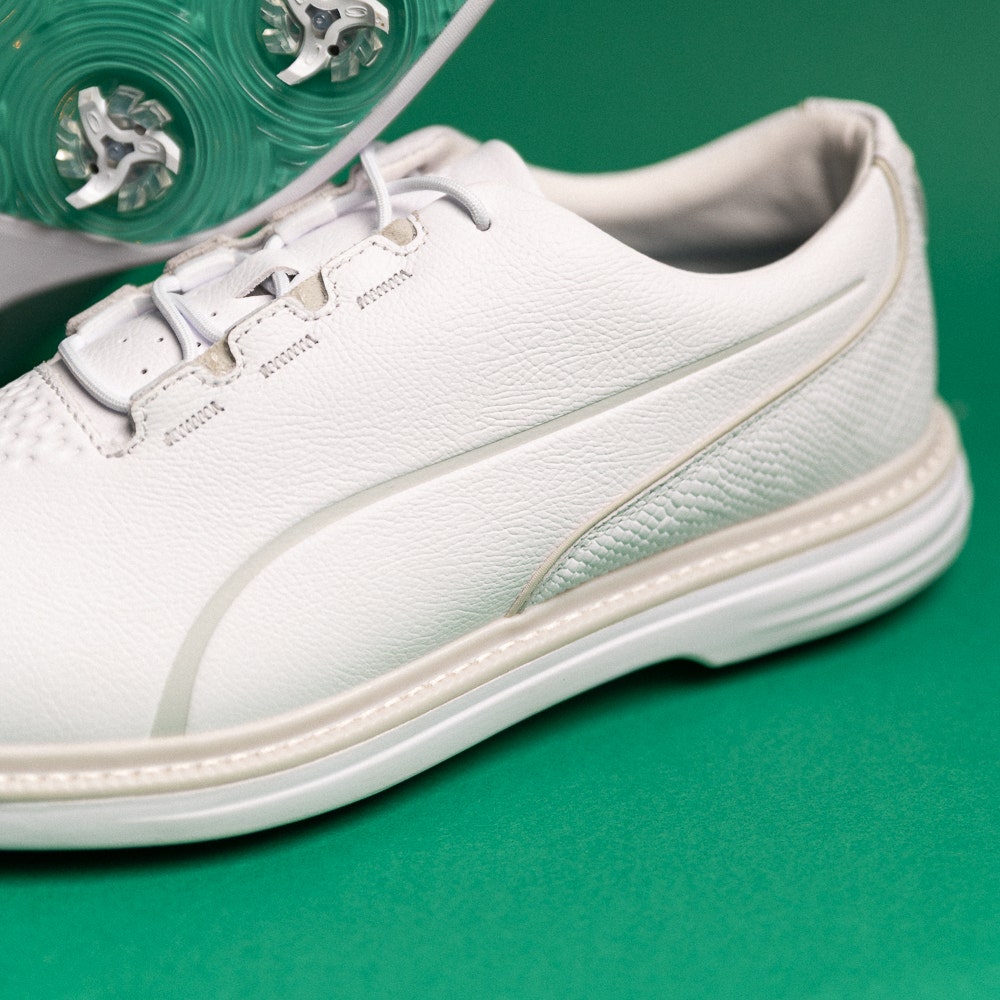 PUMA Golf Shoes - Avant Tour Spiked - White - Feather Grey SS26
