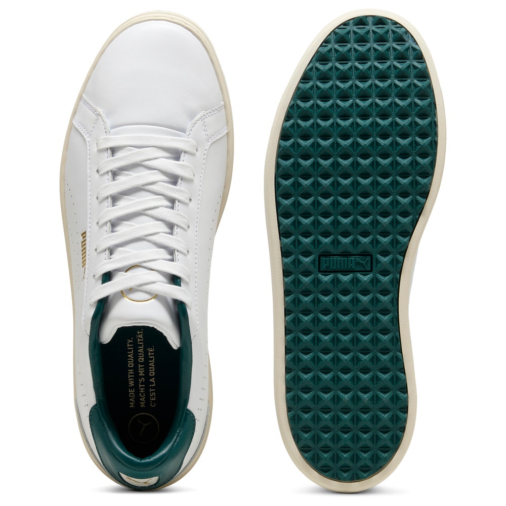 PUMA Golf Shoes - Classic G - White - Varsity Green SS25