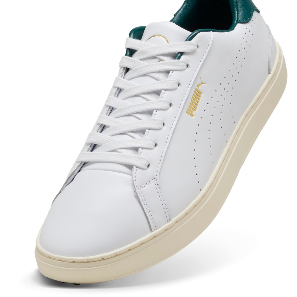 PUMA Golf Shoes - Classic G - White - Varsity Green SS25