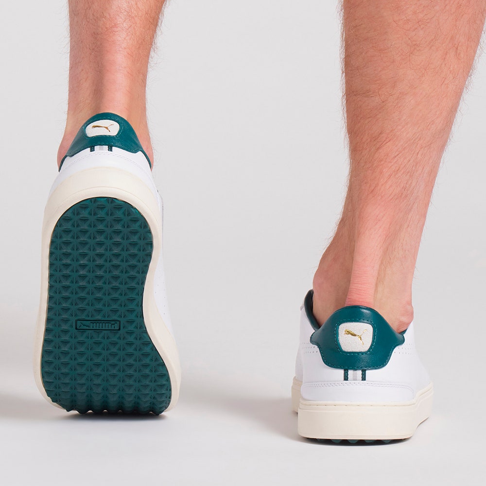 PUMA Golf Shoes - Classic G - White - Varsity Green SS25