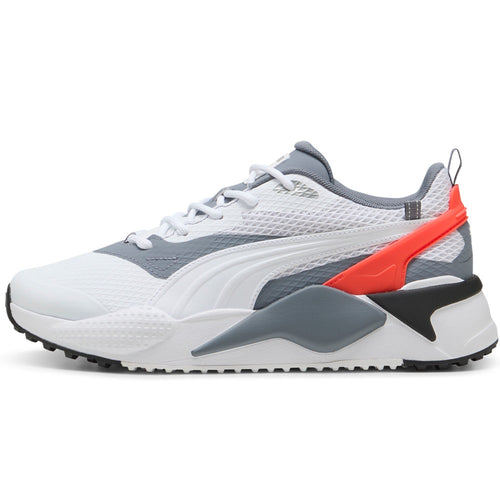PUMA Golf Shoes - GS-X Efekt - White - Grey - Red SS25