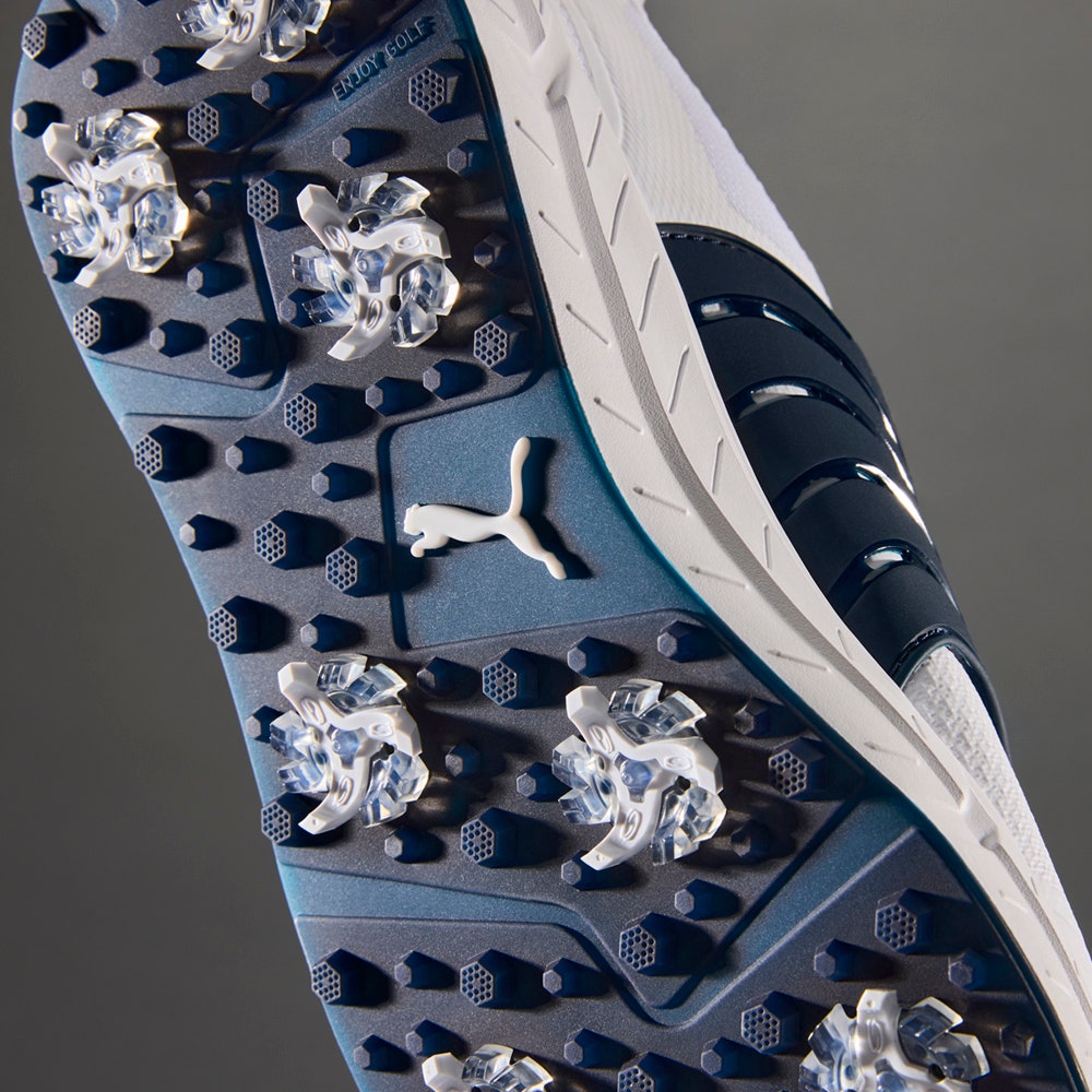 PUMA Golf Shoes - Ignite Elevate 2 Tour - White - Navy SS25