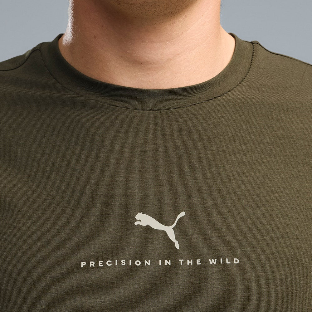 PUMA Golf T-Shirt - REALTREE Precision Tee - Dusty Olive AW26