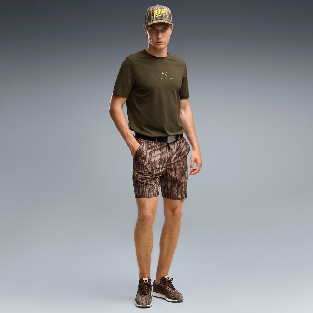 PUMA Golf T-Shirt - REALTREE Precision Tee - Dusty Olive AW26