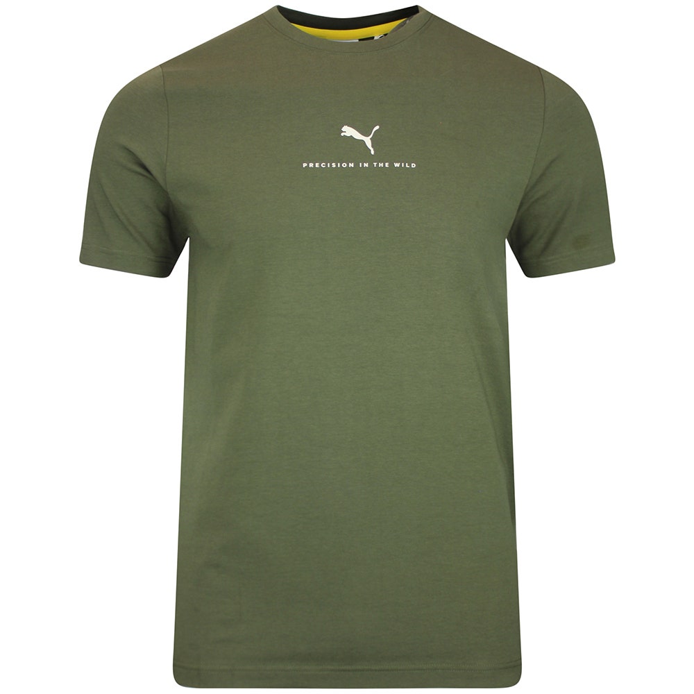 PUMA Golf T-Shirt - REALTREE Precision Tee - Dusty Olive AW26