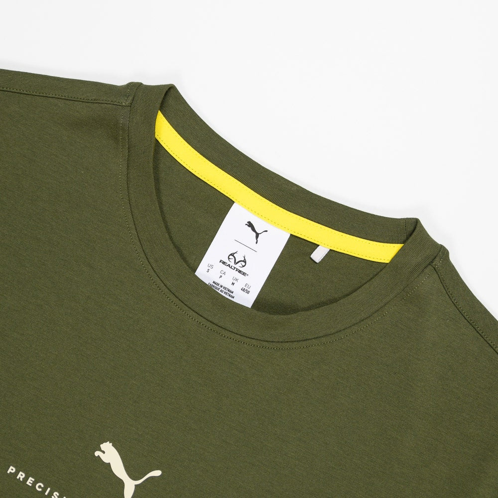 PUMA Golf T-Shirt - REALTREE Precision Tee - Dusty Olive AW26