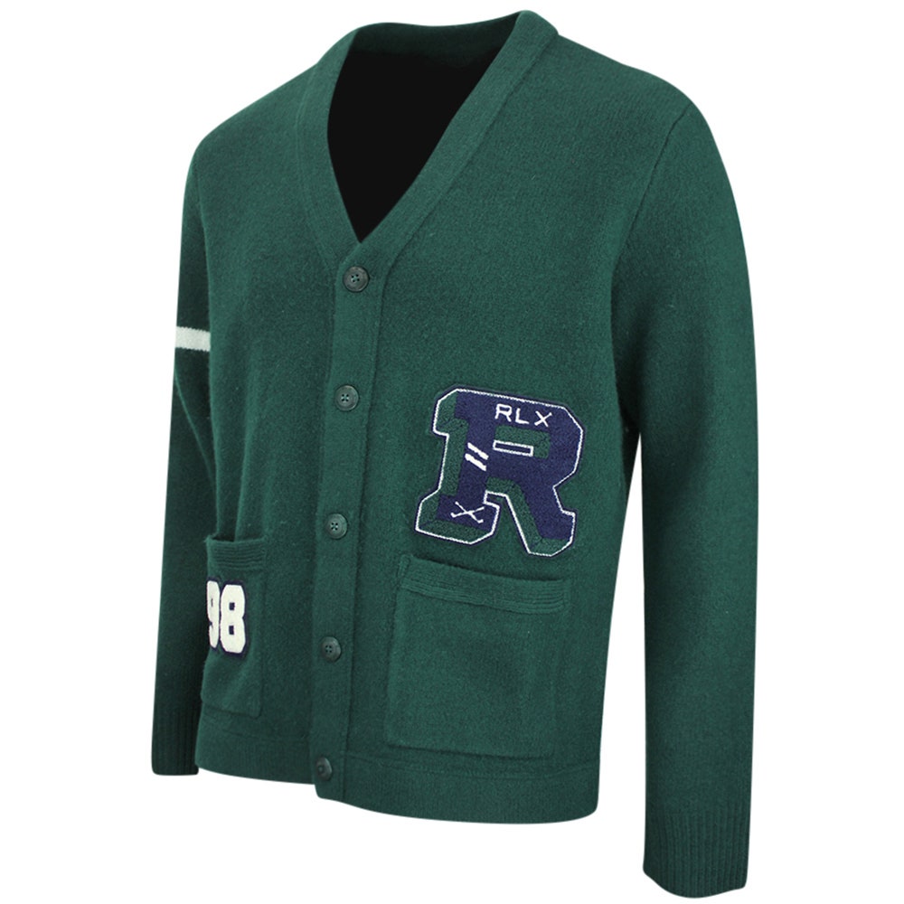 RLX Golf Cardigan - Varsity Cashmere - Green Multi AW26