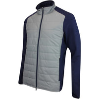 RLX Golf Jacket - Quilted Coolwool FZ - Peak Grey AW24