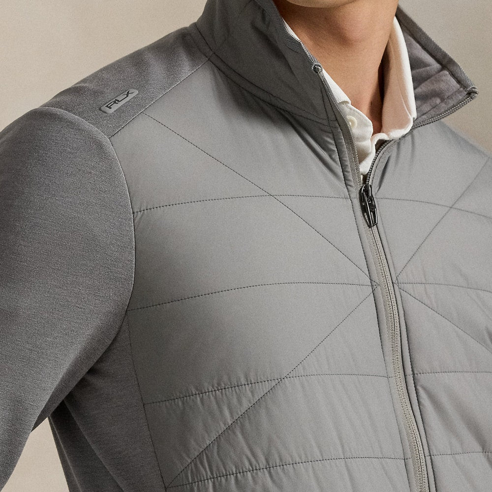RLX Golf Jacket - RL Tour Pro Logo Coolwool FZ - Peak Grey FA25