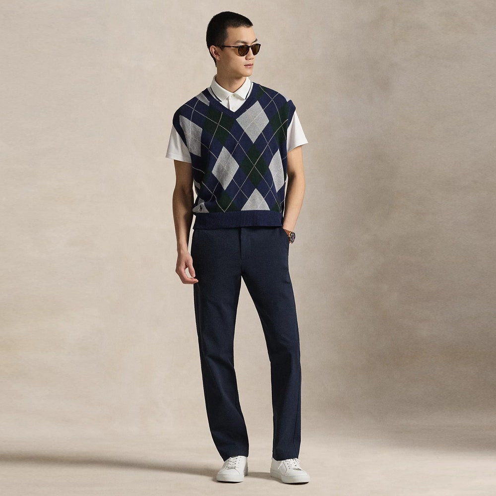 RLX Golf Jumper - CoolMax Sweater Vest - Argyle Multi SS26