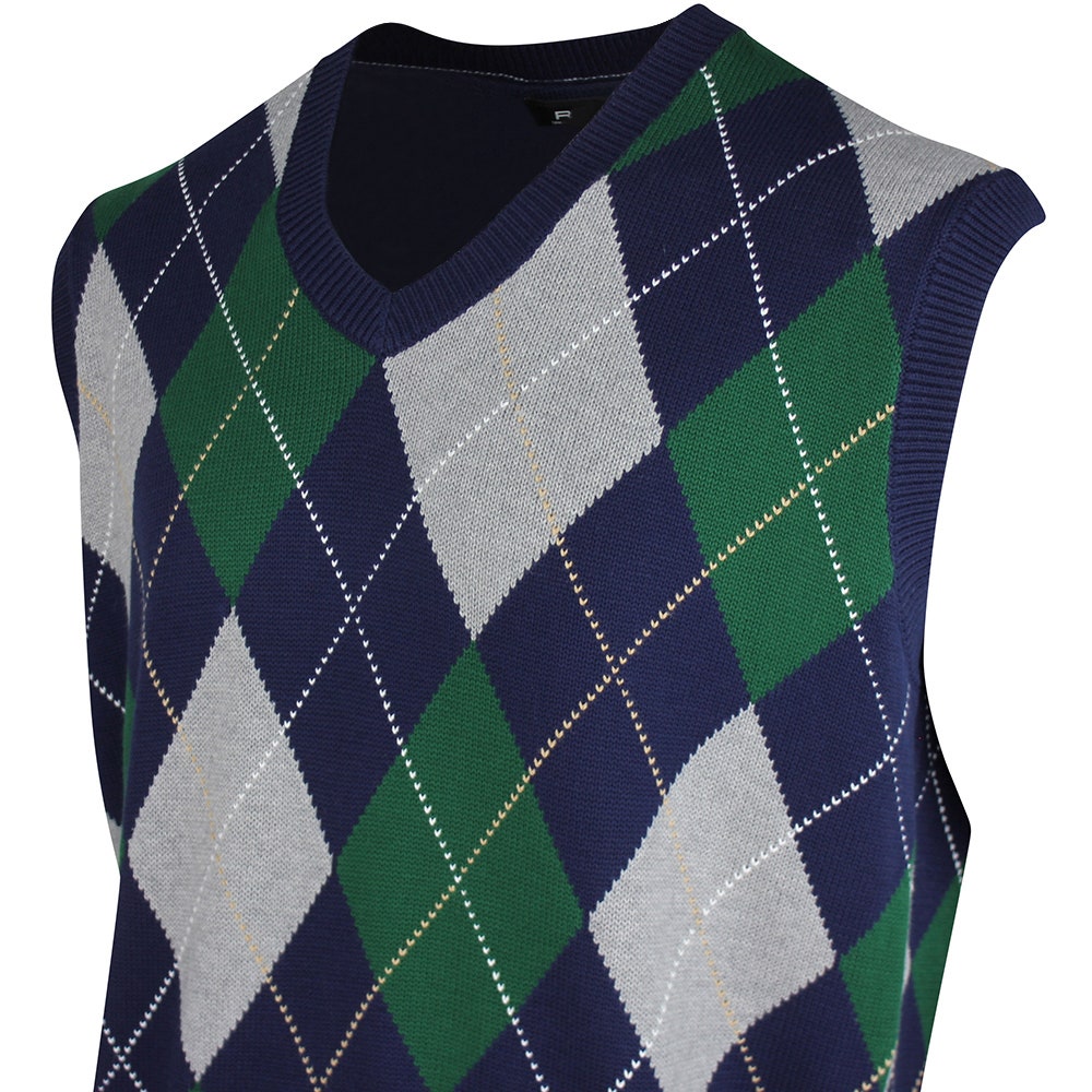 RLX Golf Jumper - CoolMax Sweater Vest - Argyle Multi SS26
