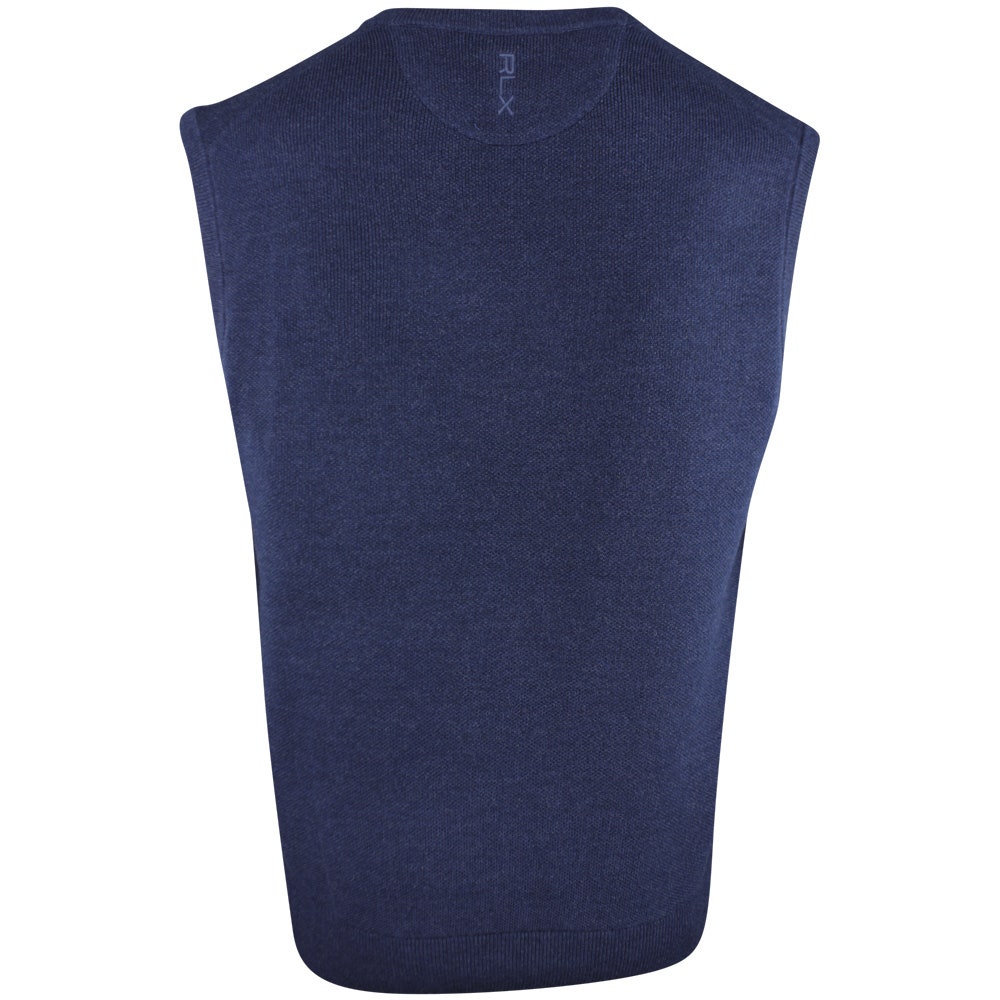 RLX Golf Jumper - CoolMax Sweater Vest - Twilight Navy Heather SS26