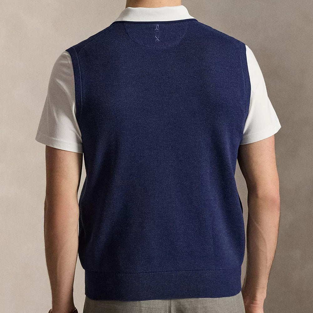 RLX Golf Jumper - CoolMax Sweater Vest - Twilight Navy Heather SS26