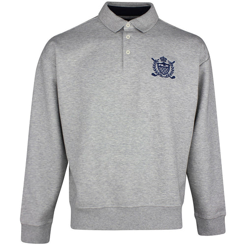 RLX Golf Jumper - Heavyweight Sweater Polo - Andover Heather SS26