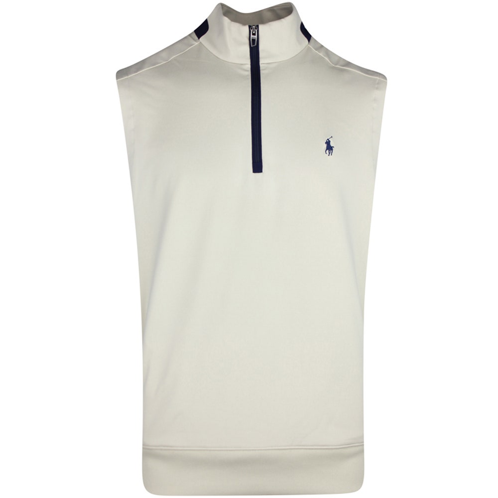 RLX Golf Jumper - Lux Performance QZ Vest - Basic Sand SS25