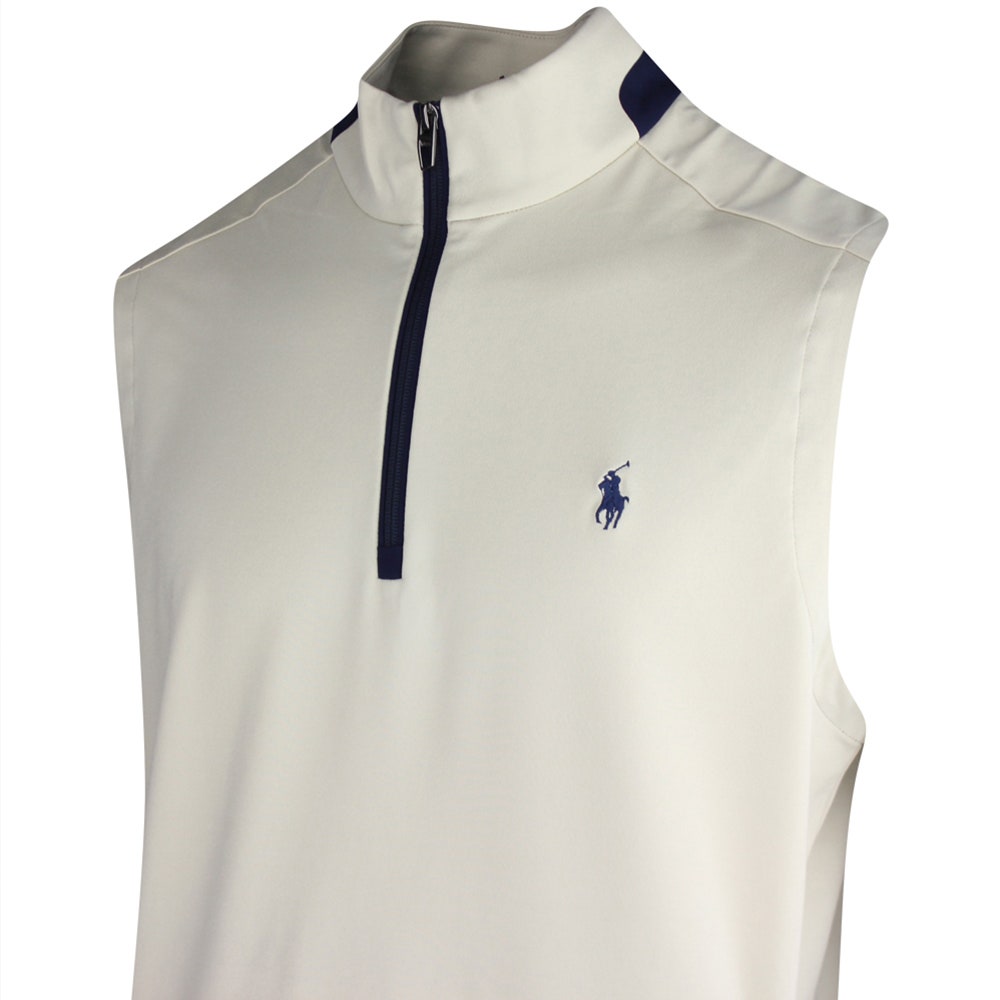 RLX Golf Jumper - Lux Performance QZ Vest - Basic Sand SS25