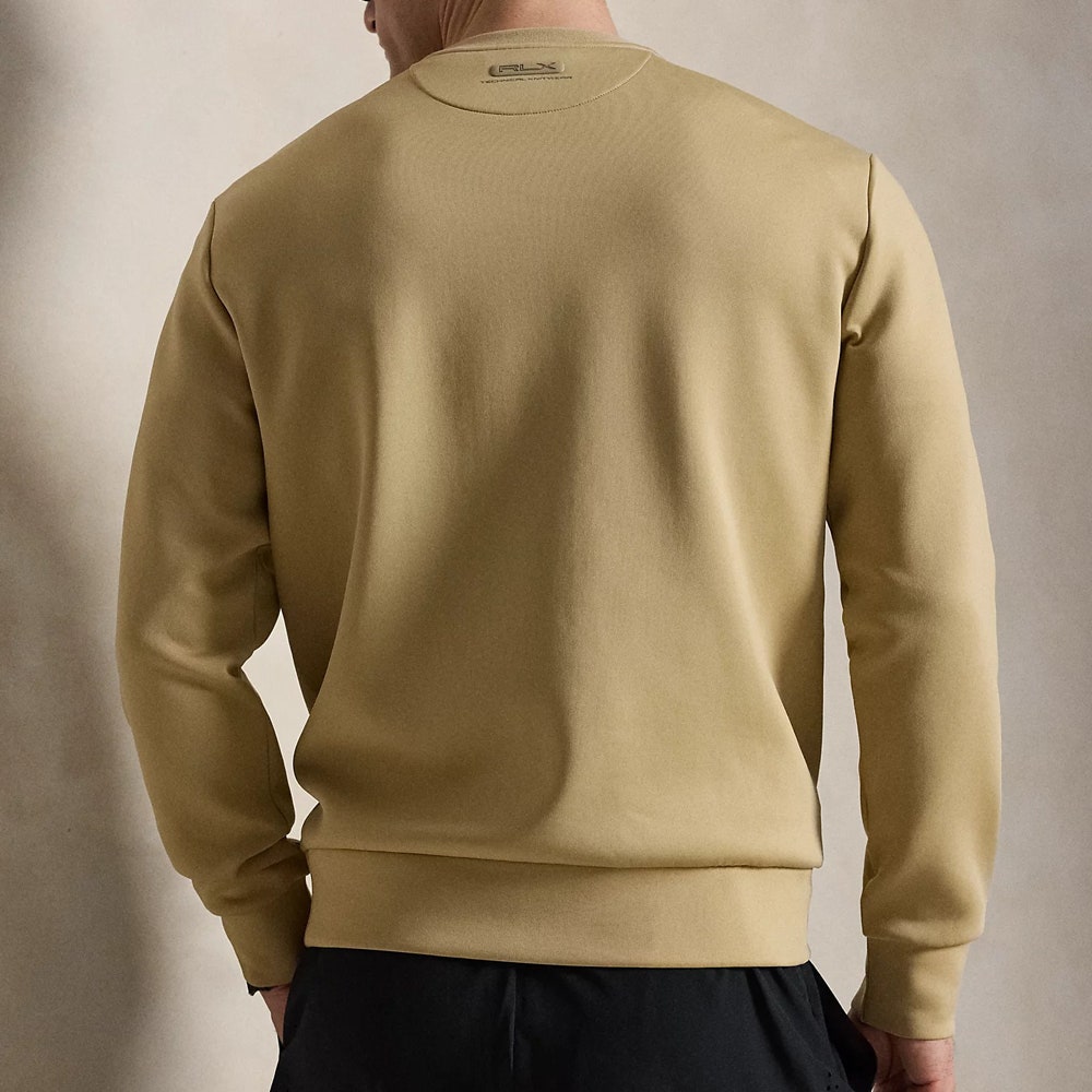 RLX Golf Jumper - RL Tour Pro Logo Fleece CN - Classic Khaki SS26