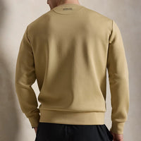 RLX Golf Jumper - RL Tour Pro Logo Fleece CN - Classic Khaki SS26