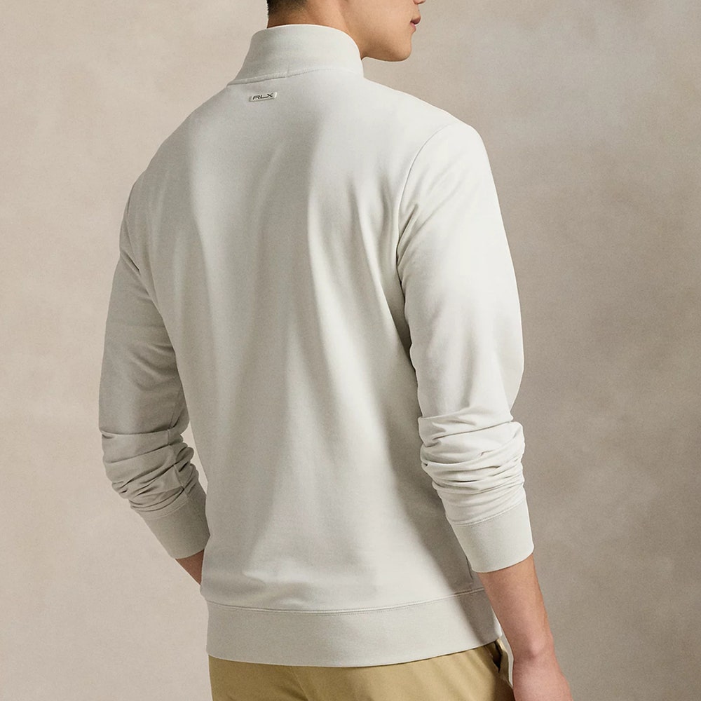 RLX Golf Pullover - Fine Guage Terry QZ - Stone Pebble FA25