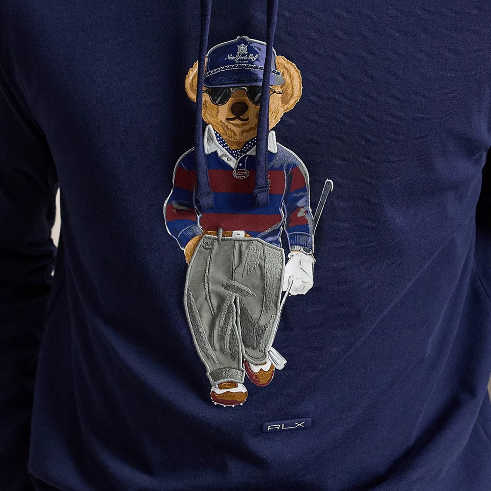 RLX Golf Pullover - NY Bear Logo Hoodie - Refined Navy AW26