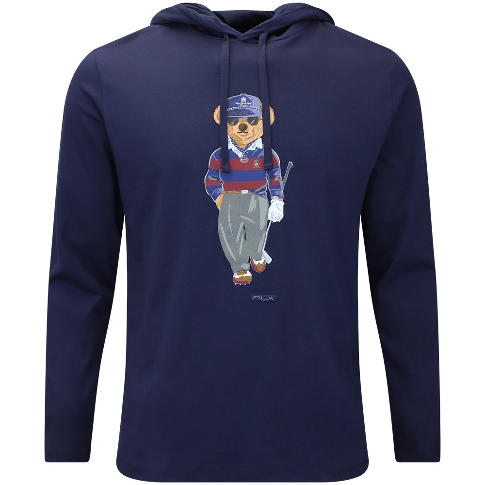 RLX Golf Pullover - NY Bear Logo Hoodie - Refined Navy AW26