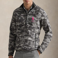 RLX Golf Pullover - RL Tour Pro Logo Brushed Fleece - Dawn Camo FA25