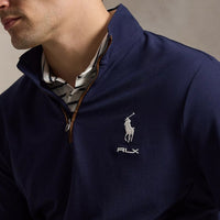 RLX Golf Pullover - RL Tour Pro Logo Heather QZ - Refined Navy AW26