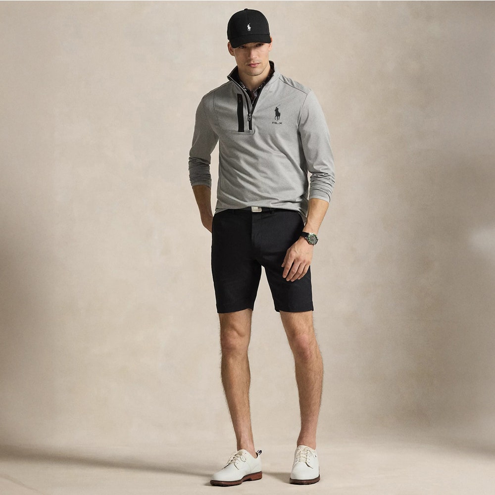 RLX Golf Pullover - RL Tour Pro Logo Lux QZ - Andover Hthr SS26
