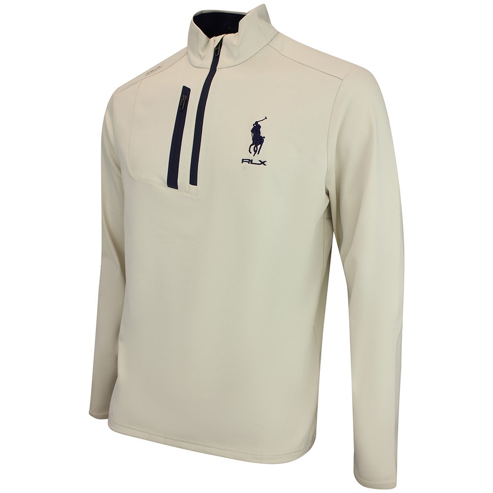 RLX Golf Pullover - RL Tour Pro Logo Lux QZ - Basic Sand AW26