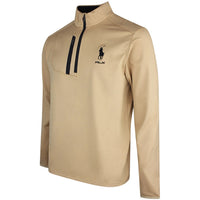 RLX Golf Pullover - RL Tour Pro Logo Lux QZ - C. Camel SS26