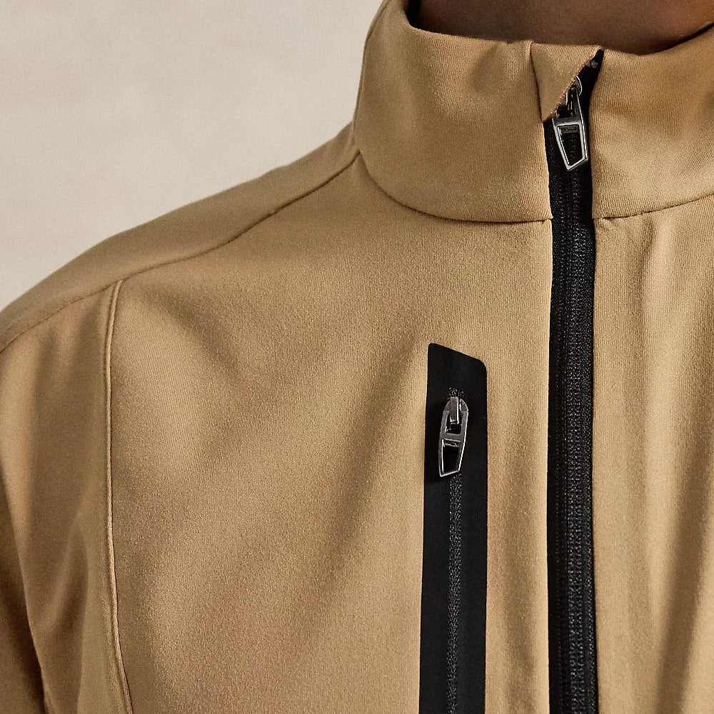 RLX Golf Pullover - RL Tour Pro Logo Lux QZ - C. Camel SS26