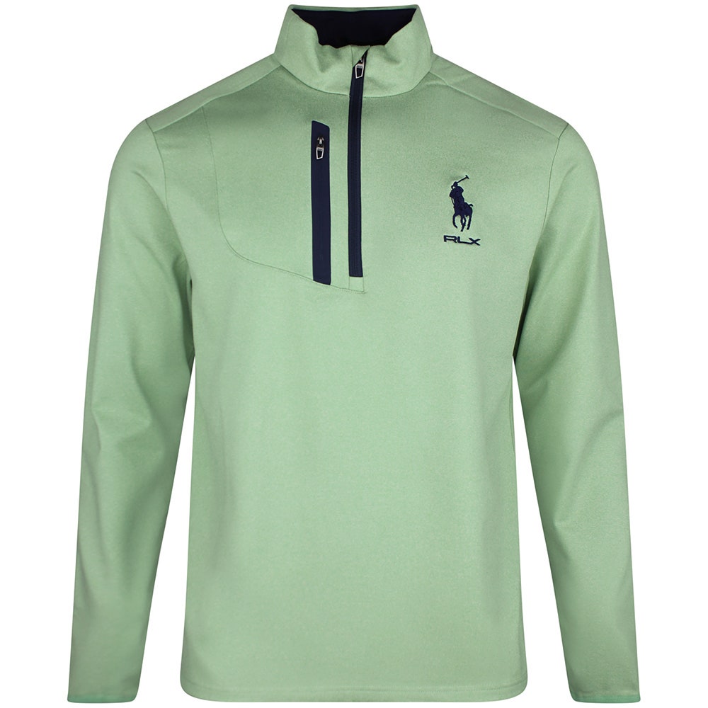 RLX Golf Pullover - RL Tour Pro Logo Lux QZ - O. Green SS26