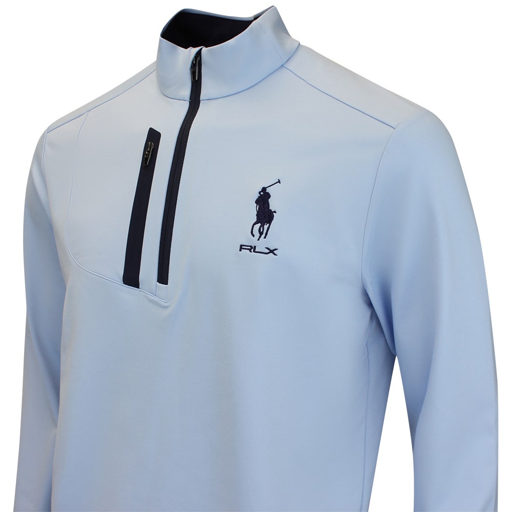 RLX Golf Pullover - RL Tour Pro Logo Lux QZ - Office Blue SS26