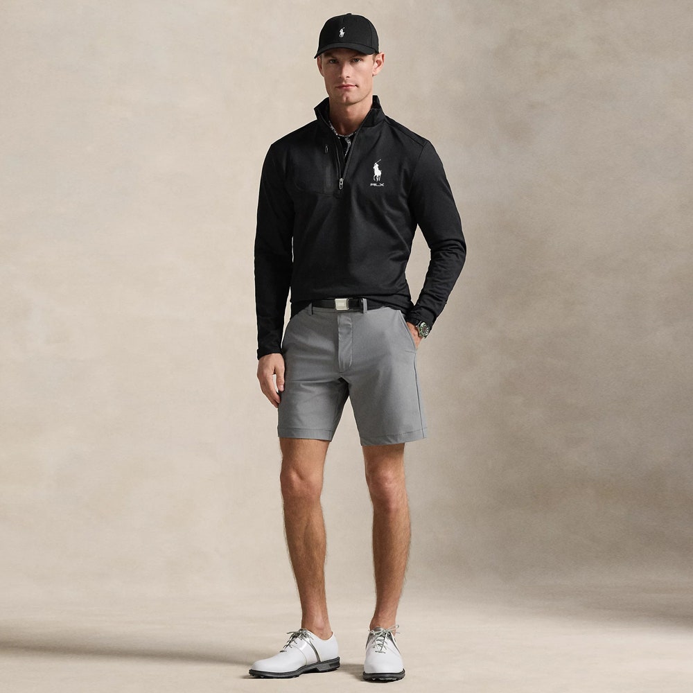 RLX Golf Pullover - RL Tour Pro Logo Lux QZ - Polo Black AW26