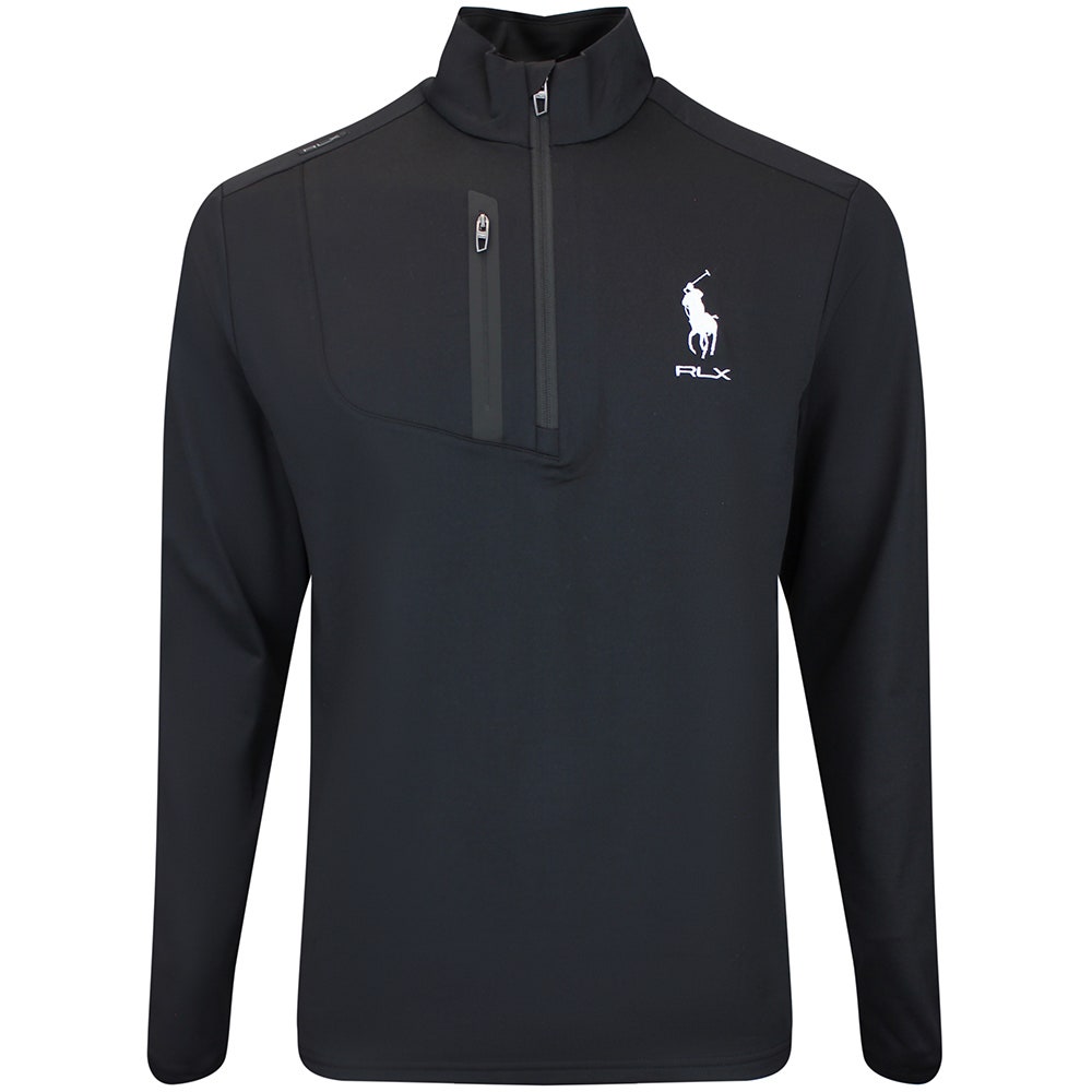 RLX Golf Pullover - RL Tour Pro Logo Lux QZ - Polo Black AW26