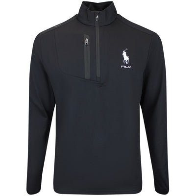 RLX Golf Pullover - RL Tour Pro Logo Lux QZ - Polo Black AW26