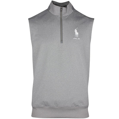 RLX Golf Pullover - RL Tour Pro Logo Lux QZ Vest - Andover Hthr SS26