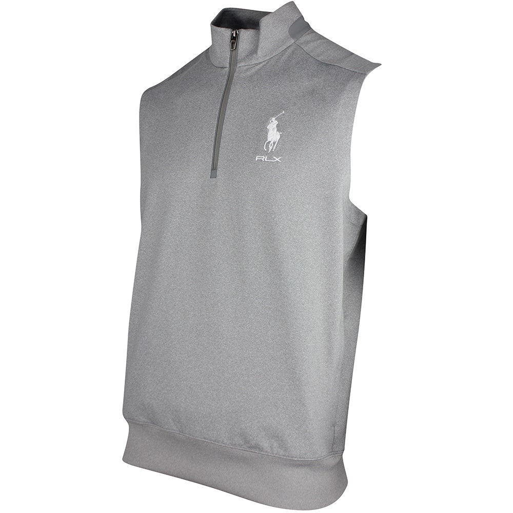 RLX Golf Pullover - RL Tour Pro Logo Lux QZ Vest - Andover Hthr SS26