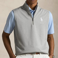 RLX Golf Pullover - RL Tour Pro Logo Lux QZ Vest - Andover Hthr SS26