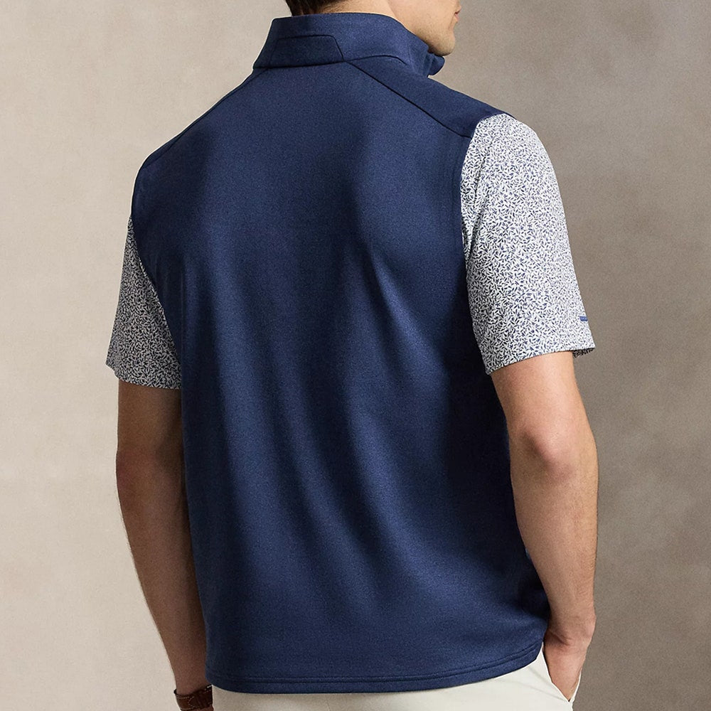 RLX Golf Pullover - RL Tour Pro Logo Lux QZ Vest - Navy Heather AW26