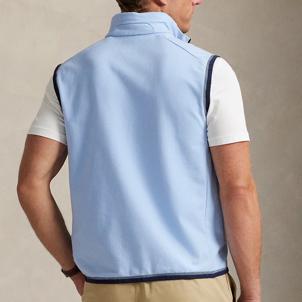 RLX Golf Pullover - RL Tour Pro Logo Tech Terry Vest - O. Blue FA25